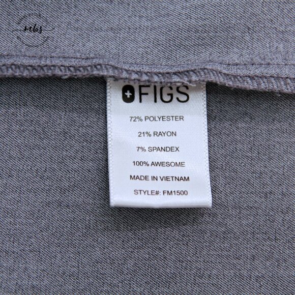 Figs Leon Three-Pocket Scrub Top Style FM1500 Gray Men M - Picture 10 of 11